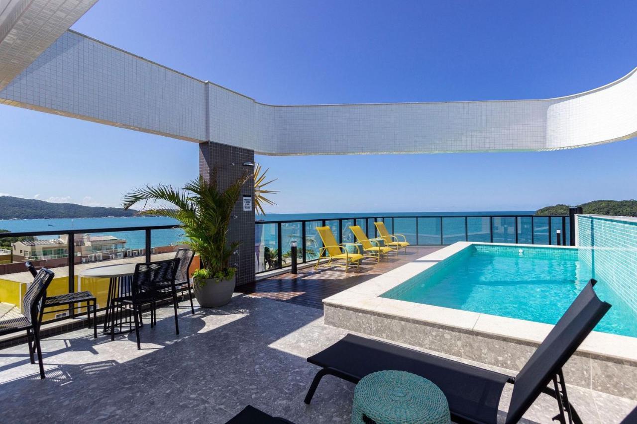 Aion Suites 205 - Lindo Apartamento Com Vista Para O Mar, A 60M Da Praia De Bombinhas, Com Piscina E Academia No Rooftop. Экстерьер фото