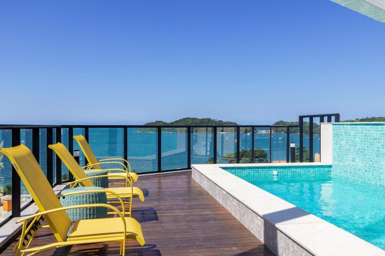 Aion Suites 205 - Lindo Apartamento Com Vista Para O Mar, A 60M Da Praia De Bombinhas, Com Piscina E Academia No Rooftop. Экстерьер фото