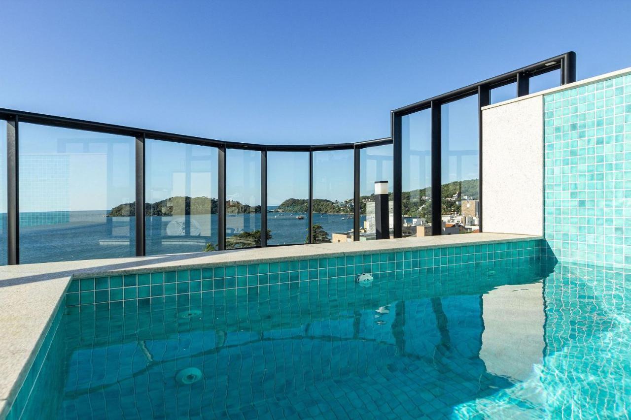 Aion Suites 205 - Lindo Apartamento Com Vista Para O Mar, A 60M Da Praia De Bombinhas, Com Piscina E Academia No Rooftop. Экстерьер фото