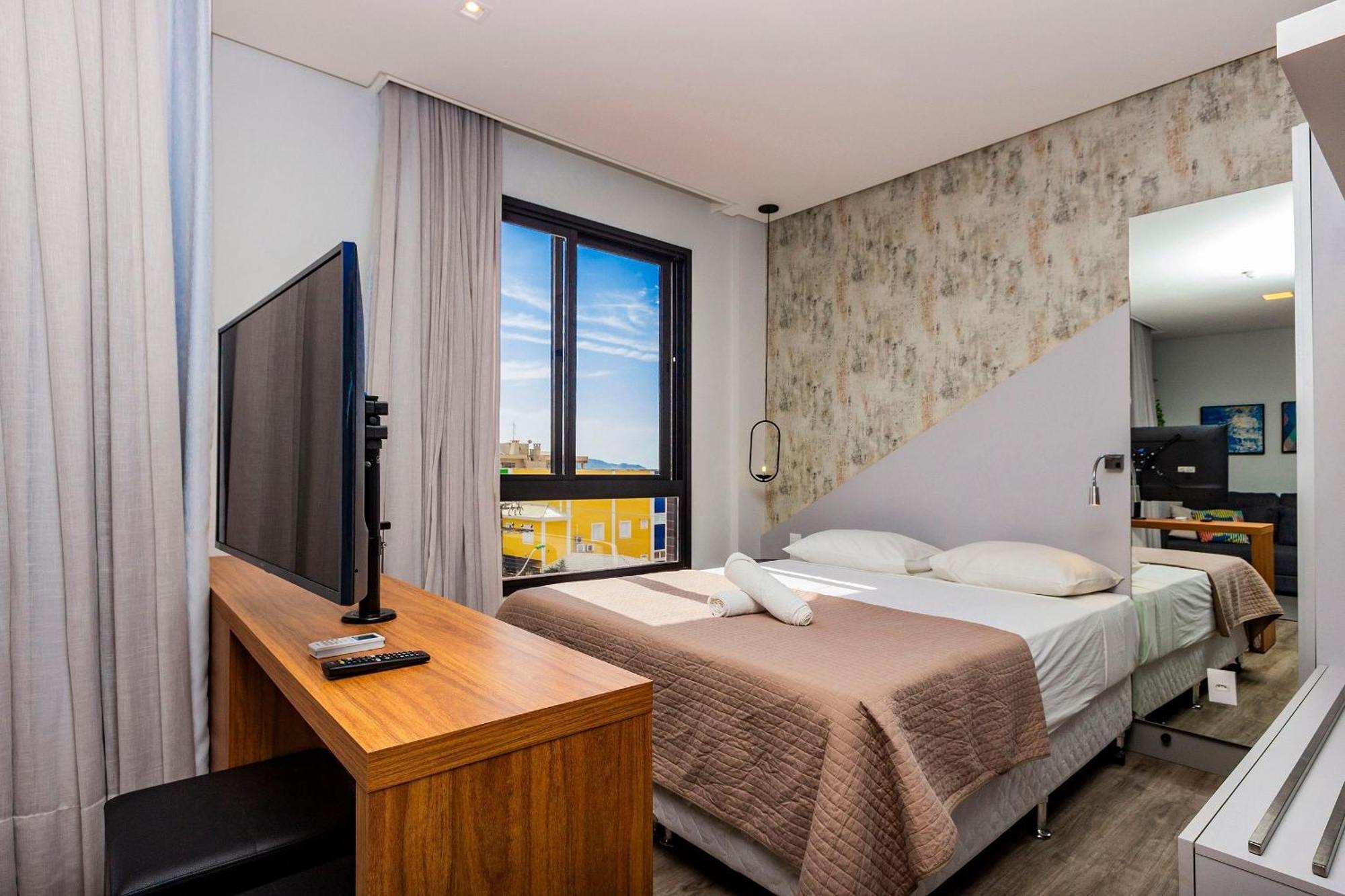 Aion Suites 205 - Lindo Apartamento Com Vista Para O Mar, A 60M Da Praia De Bombinhas, Com Piscina E Academia No Rooftop. Экстерьер фото